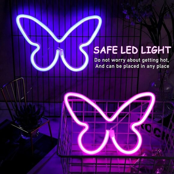 NEW2 Pcs Butterfly Neon Signs Butterfly LED Light.